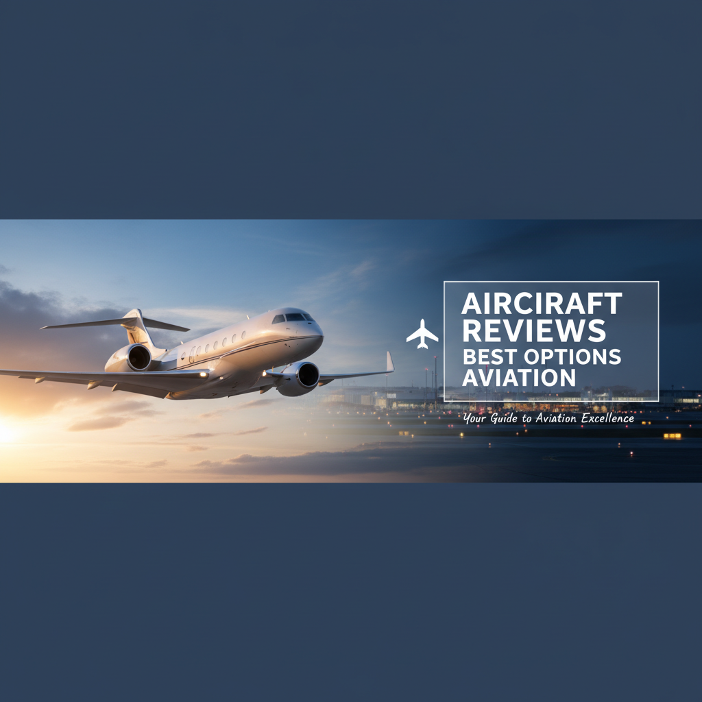 Professional blog header image for article titled: Aircraft Reviews Best Options Aviation. High quality, relevant imagery, clean composition.
