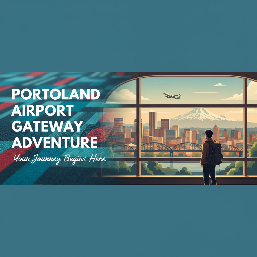 Professional blog header image for article titled: Portland Airport Gateway Adventure. High quality, relevant imagery, clean composition.