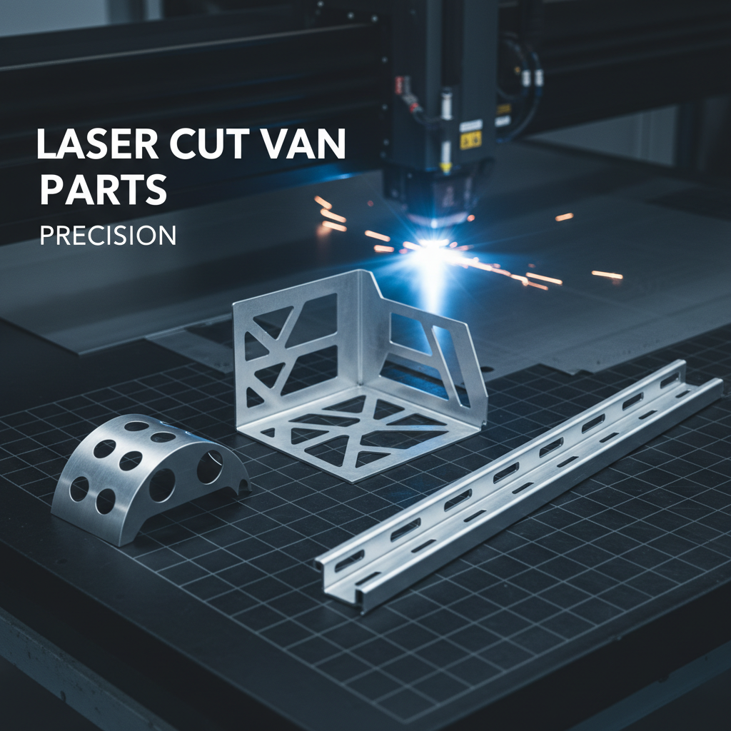 Professional blog header image for article titled: Laser Cut Van Parts Precision. High quality, relevant imagery, clean composition.