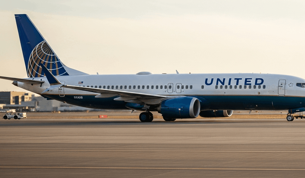 Boeing 737 MAX 10 aircraft on tarmac, United Airlines livery