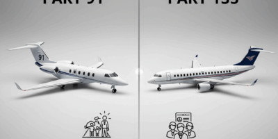 Professional photograph related to: Part 91 vs Part 135 — What the Difference Means for Your Flight.